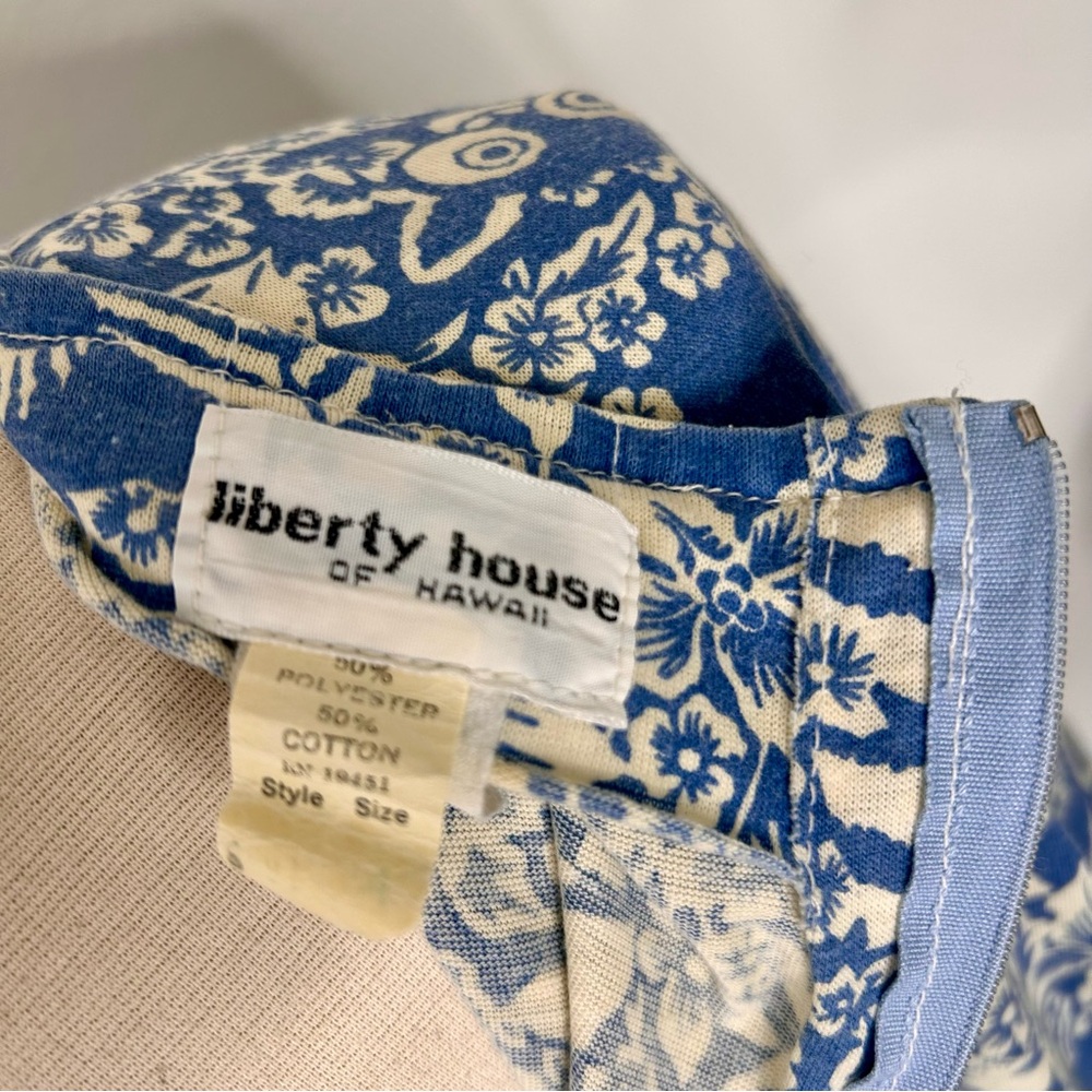 Vintage Liberty House of Hawaii lemur print caftan - Picture 5 of 6